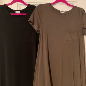 Green Lula Roe Carly dress